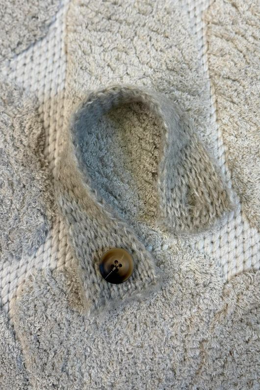 Big Softie Batwing Or Butterfly Knit Oatmeal **